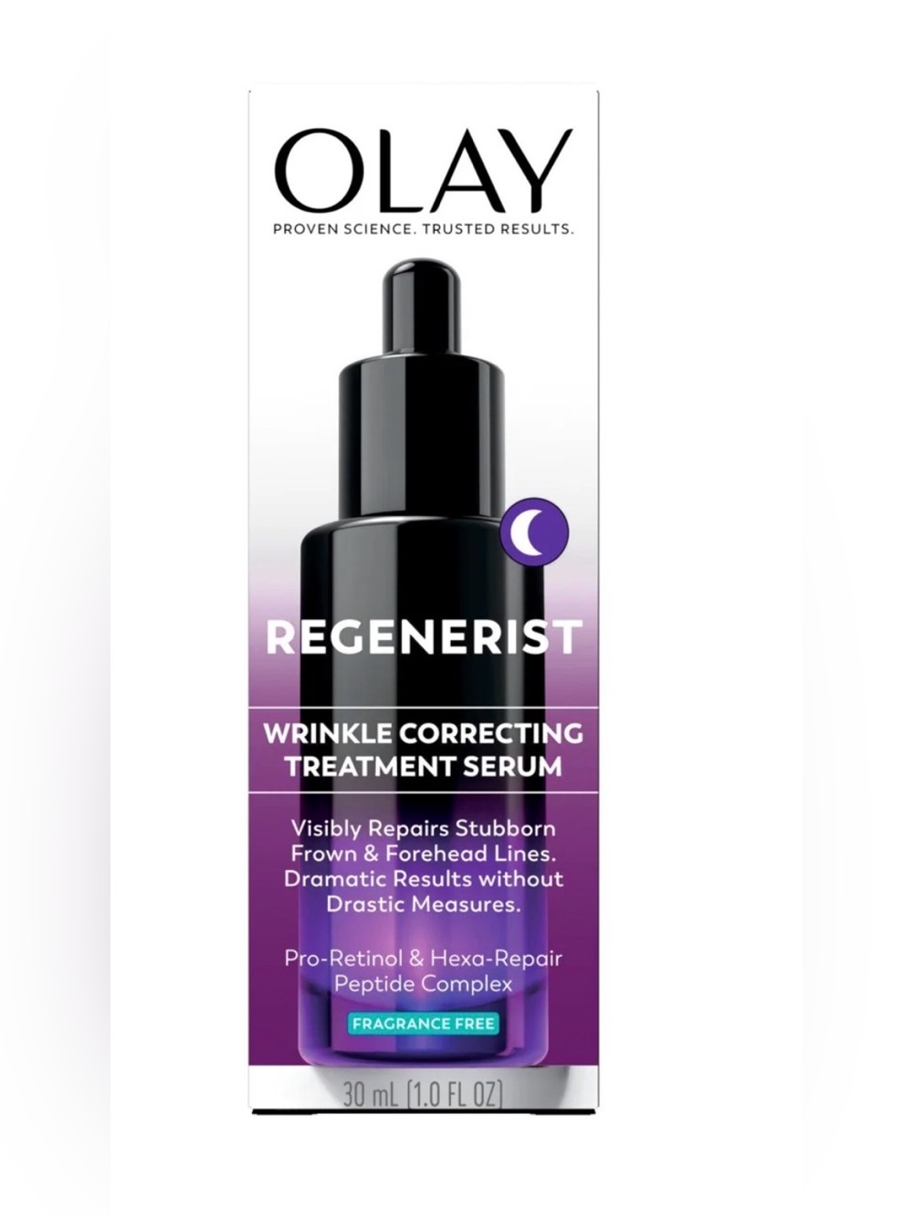 OLAY Regenerist Wrinkle Correcting Treatment Serum 1oz Fragrance Free ProRetinol
